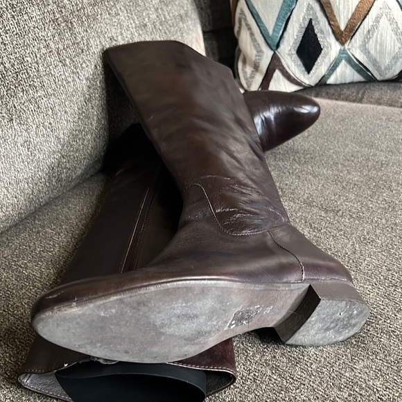 Bee Brown Leather boots Size 6 Made In Italy - Picture 10 of 15